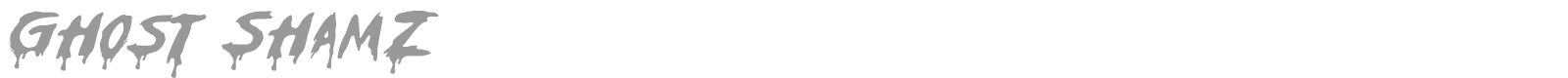 Ghost Shamz font preview